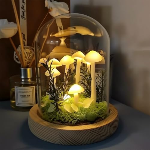 DIY Mushroom Lamp Kit with Glass Dome M300