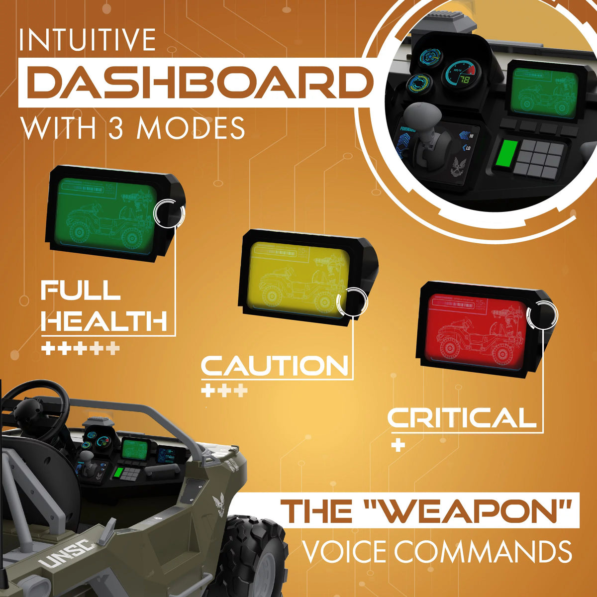 24 Volt Ride On with Laser Tag Blaster and Vest Y831502