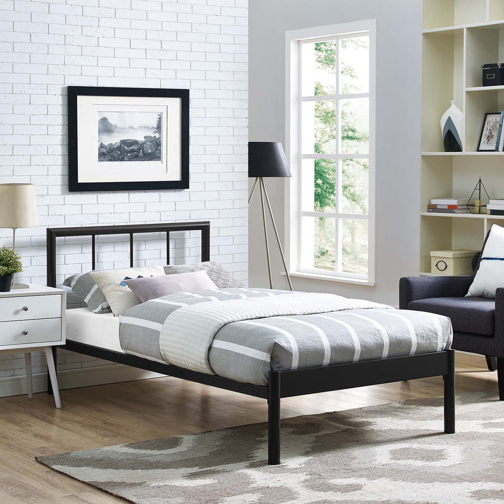 Twin Bed Frame in Brown N3576