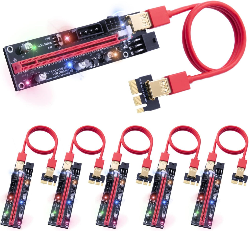 PCIe Riser Adapter Card with 60cm USB 3.0 Cable I8412