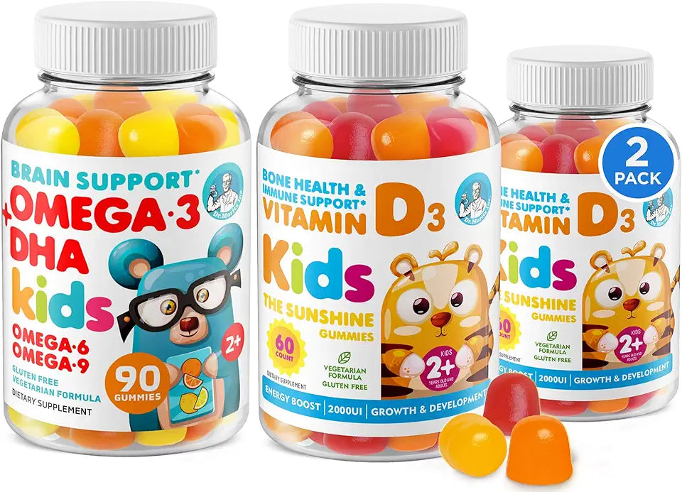 Omega 3 DHA Gummies and Vitamin D Gummies O486151