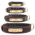 Personalized Engraved Soft Leather Dog Collar D334