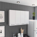 White 120 in. Wall Cabinet A950