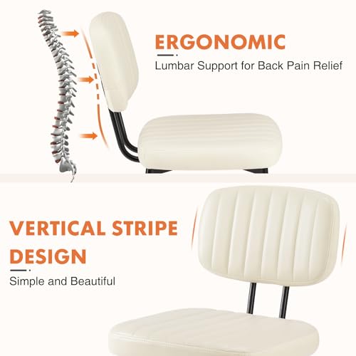 Upholstered Dining Chairs Set of 4 Faux Leather Metal Legs Black L5484