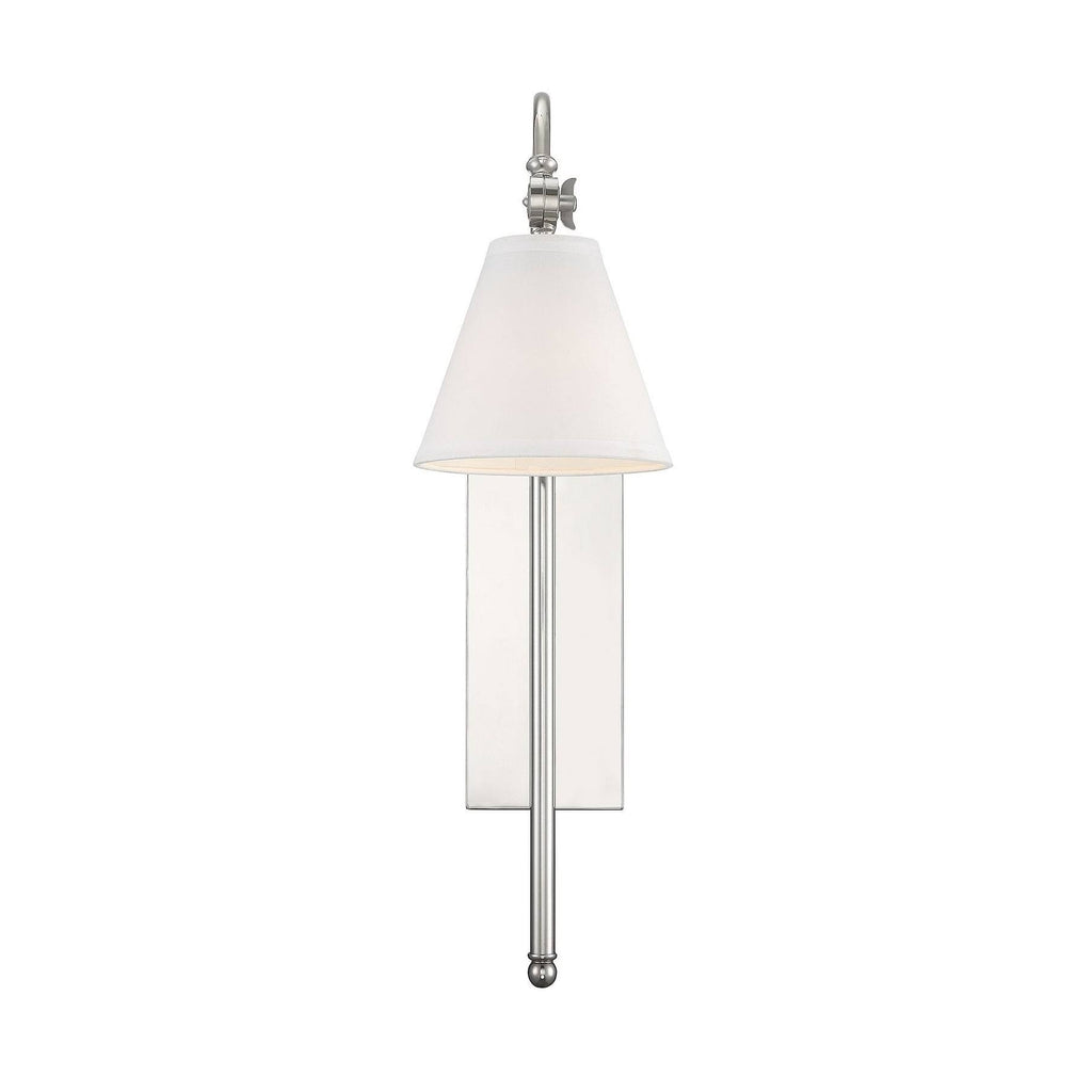 Polished Nickel Sconce E2198