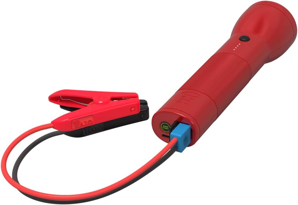Rechargeable Lithium LED Flashlight with Car Jump Starter and Phone Charger V773774