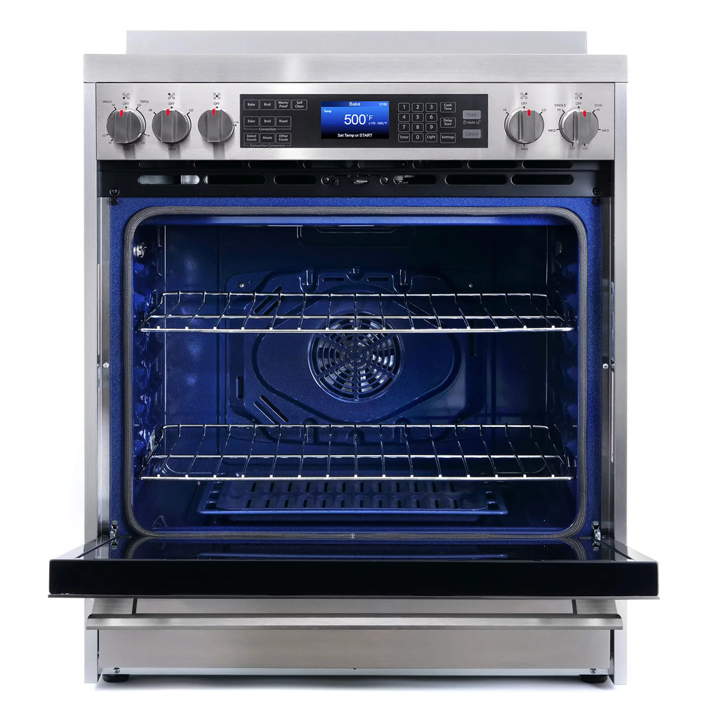 2 Piece Kitchen Appliance Package with 30" Over the Range Microwave & 30" Freestanding Electric Range I414795
