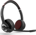 Bluetooth Headset with Microphone ENC Noise Canceling, V5.0 Stereo Wireless Headset with Flip-to-Mute Mic, 22H Talktime, Comfort Wireless/Wired Headphone with Mic for Laptop/Cell Phone/Office J434969