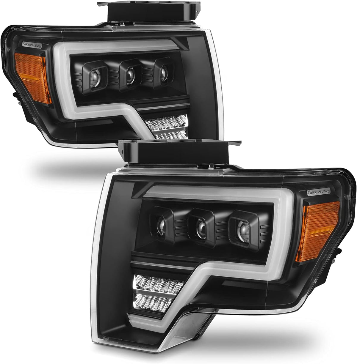 Black Projector Beam Headlights Pair L45641