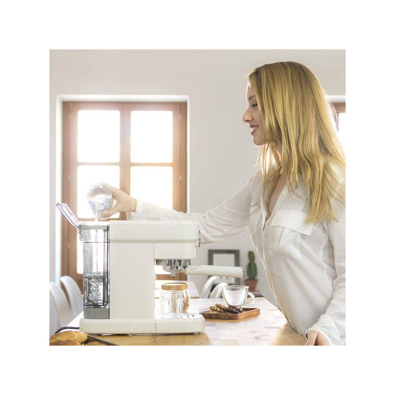 White 20 Bar 1350W Espresso Coffee Maker S8426