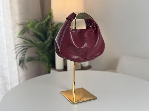 Small Hobo Bags Crescent Shaped Tote Handbag with Zipper Closure L363