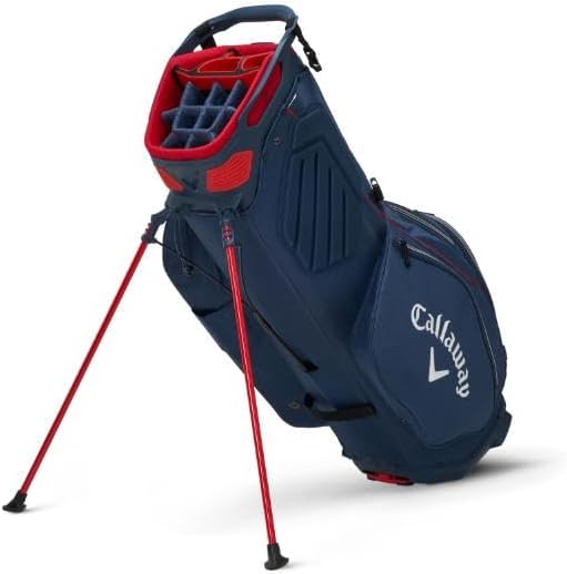 Navy Red White Stand Bag O9276