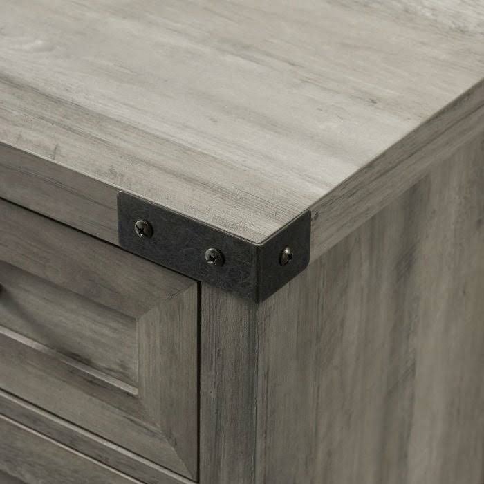 Grey Wash Accent Storage Cabinet Y20236