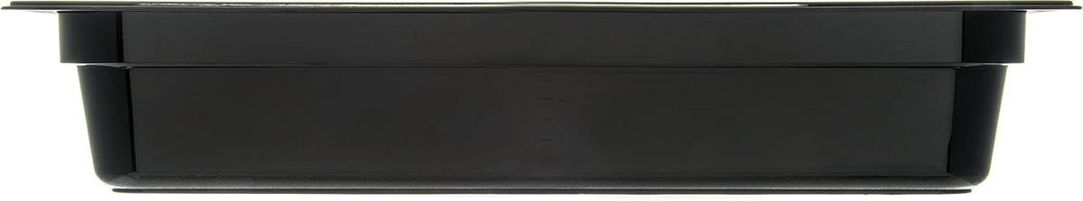 Polycarbonate Half-Size Long Food Pan, 5.1 qt, Black (Case of 6) N485