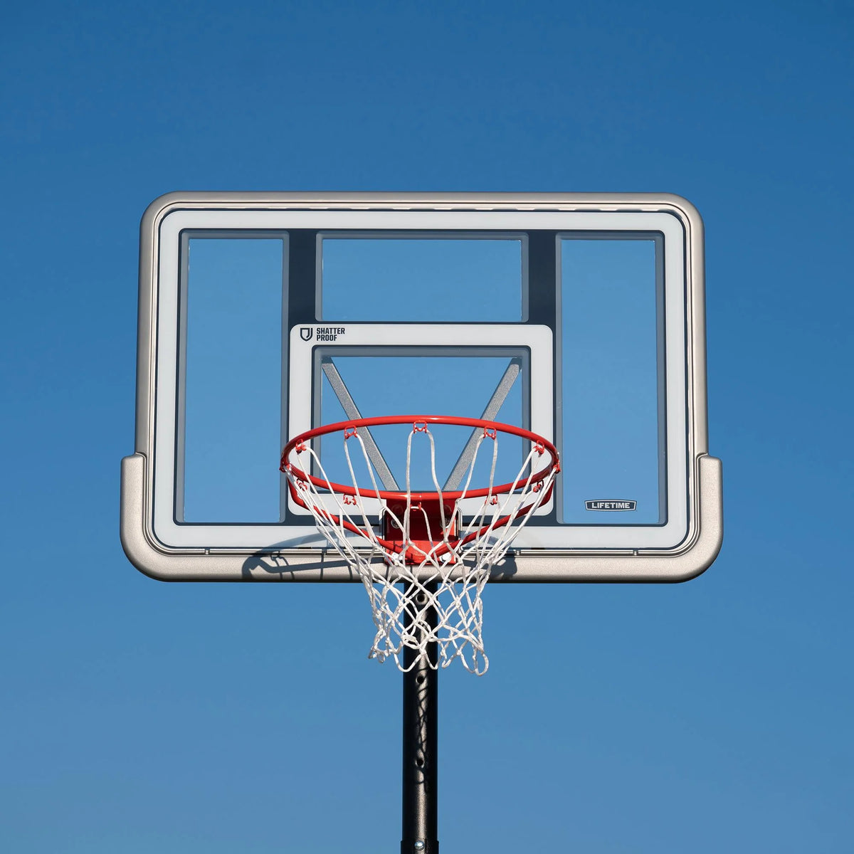 Adjustable Portable Basketball Hoop 44-Inch Polycarbonate K515