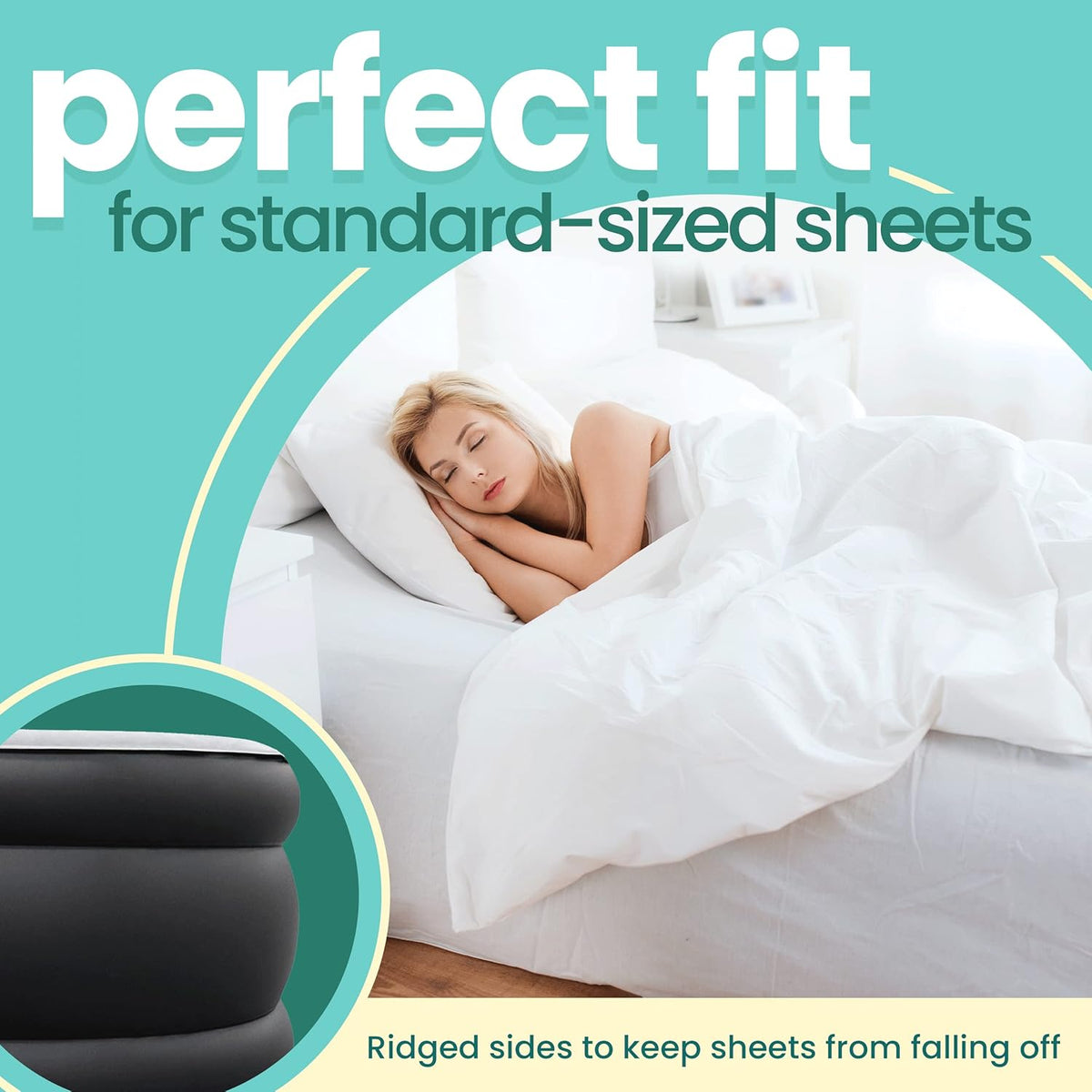 Queen Size Double-High Inflatable Air Mattress with Built in Pump M8628