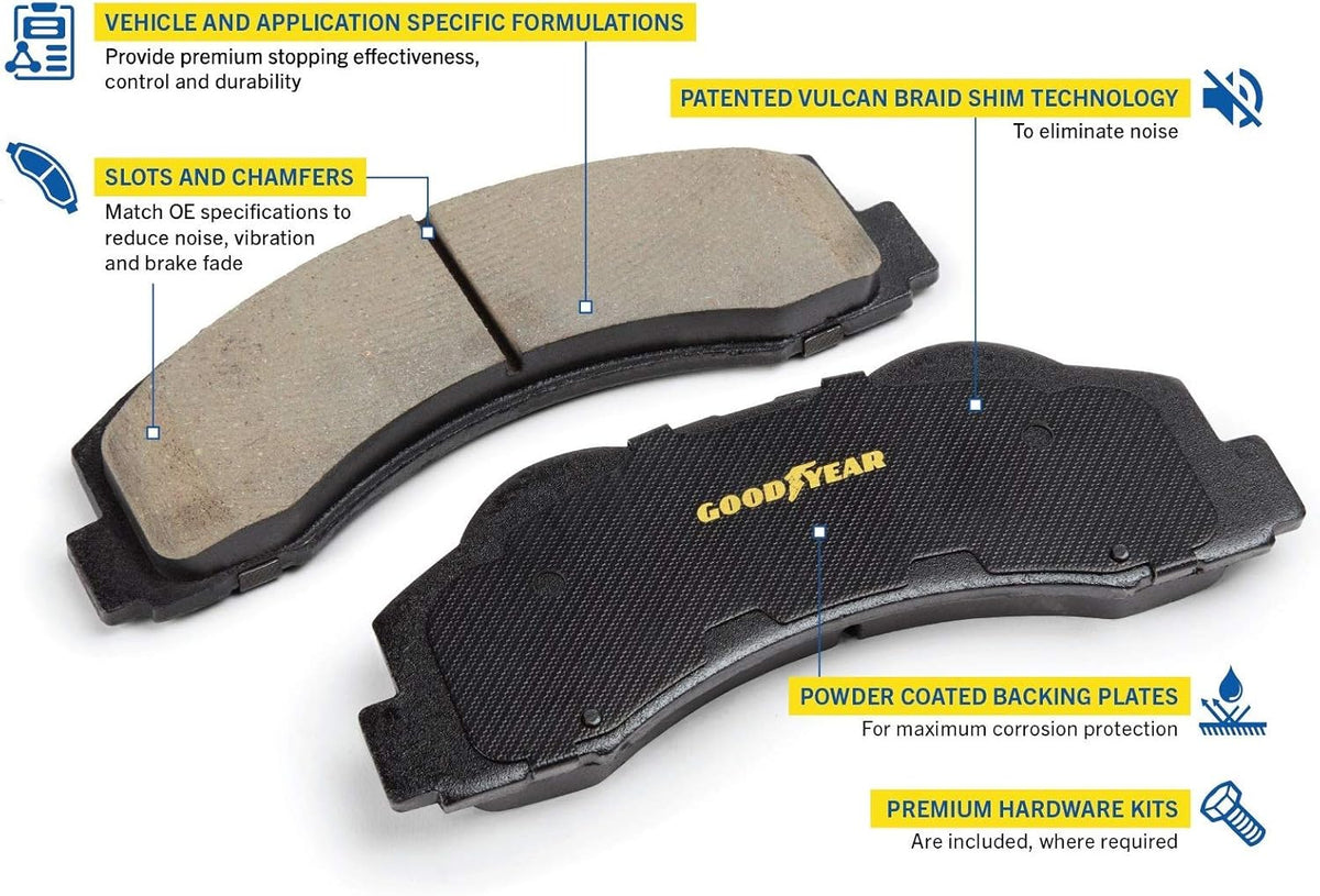 Ceramic Front Disc Brake Pads Set B7192