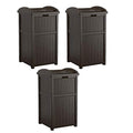 Resin 30 Gallon Outdoor Trash Container with Lid R282668