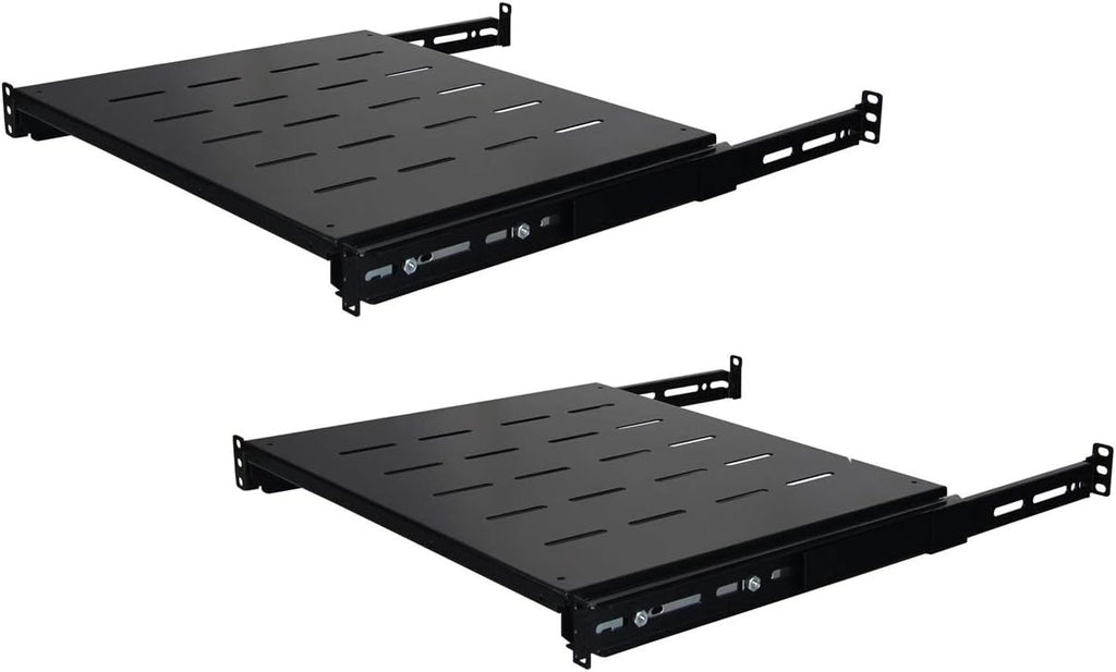19'' Wide Fixed Shelf for Server Cabinet, 2 Pack D657