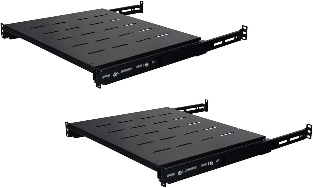 19'' Wide Fixed Shelf for Server Cabinet, 2 Pack D657