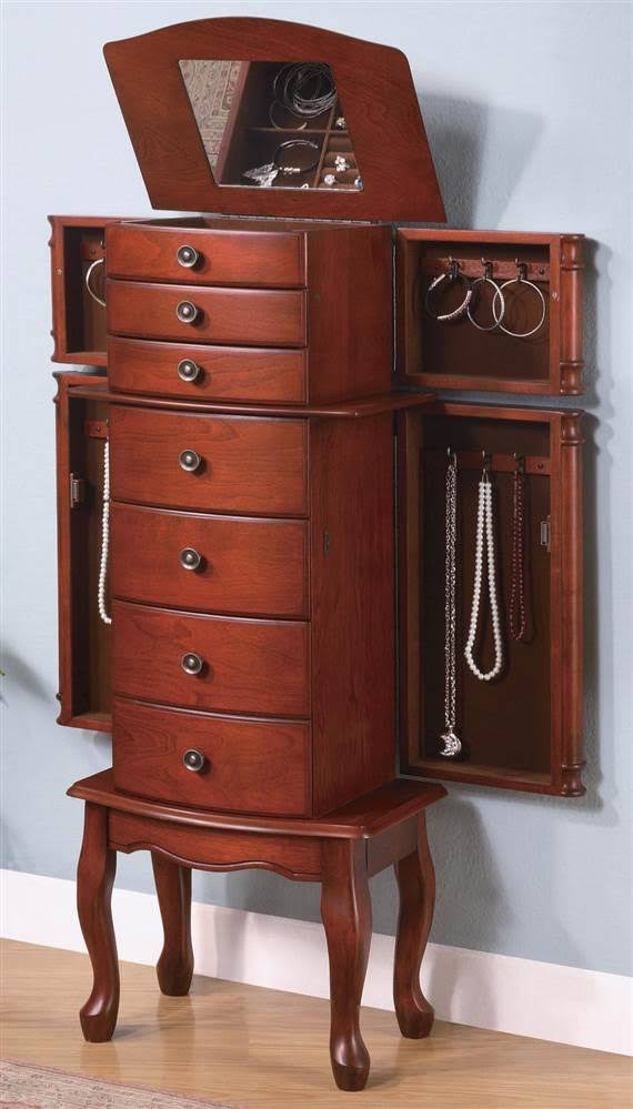 Warm Brown Jewelry Armoire B942811