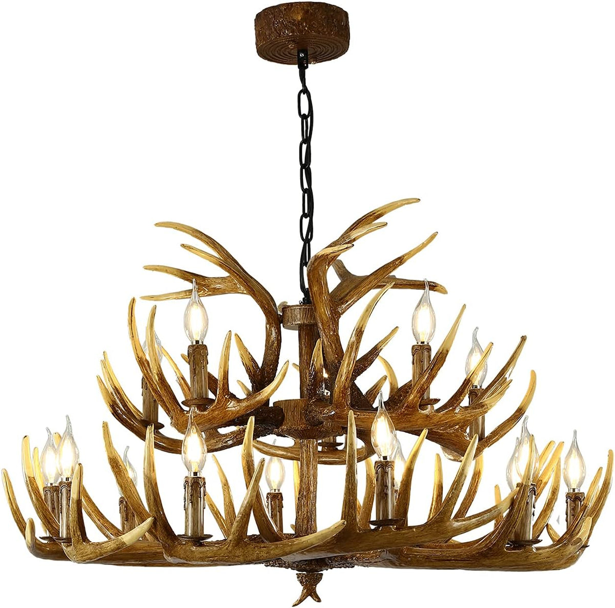 Antler Chandelier 9 Lights E12 Base I3893