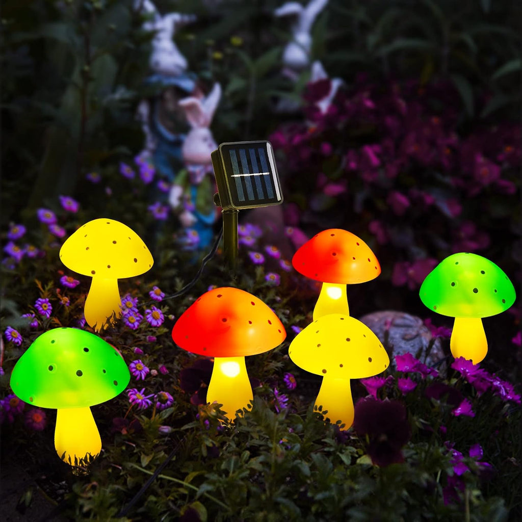 Solar Mushroom Lights Outdoor Waterproof LED Landscape Pathway Lights T2555