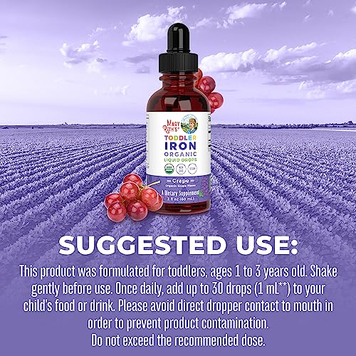 Liquid Iron Supplement for Children Ages 1-3, 2 Fl Oz F695
