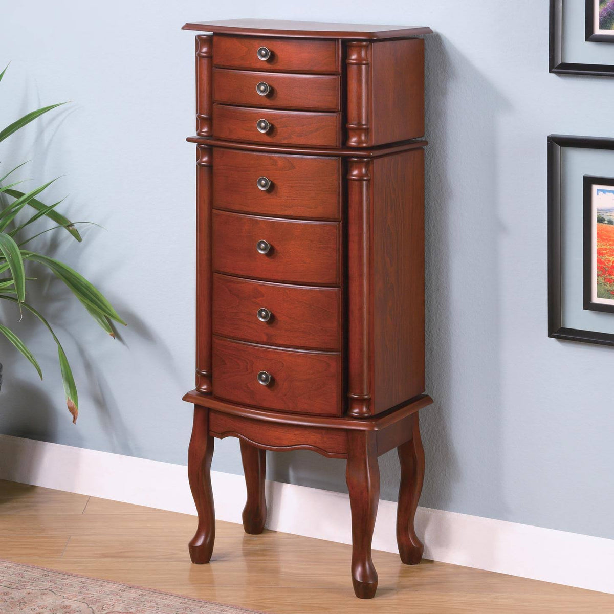 Warm Brown Jewelry Armoire B942811
