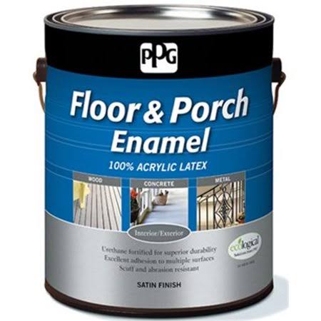 1 Gal Satin Porch & Floor Latex Paint White & Ultra Deep Base Z8249