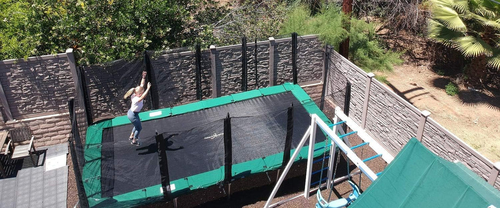 Rectangle Trampoline with Net Enclosure W50439