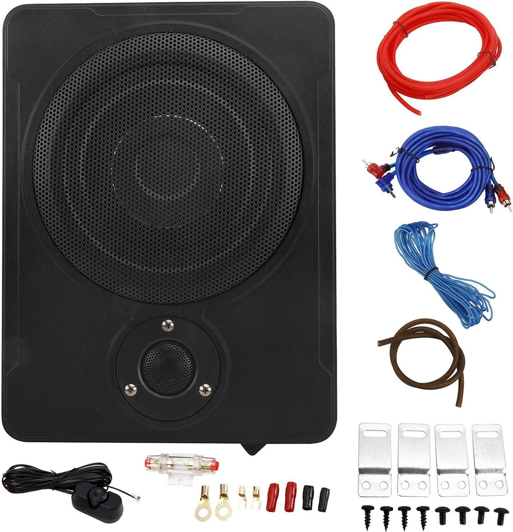 8" 600w Slim Under-Seat Powered Subwoofer Sub Bass Speaker Kit Pack of 2 Y863