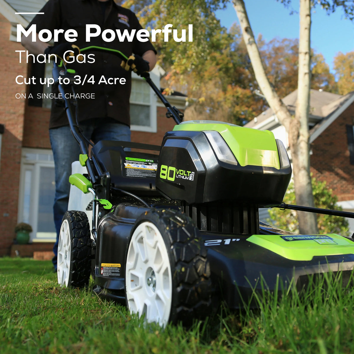 80V 21 Self Propelled Mower 5Ah Battery & Charger B351