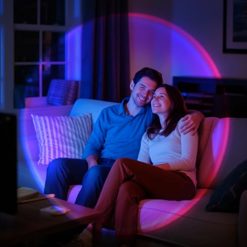 Multicolor Changing 360 Degree Rotation LED Sunset Lamp R3995
