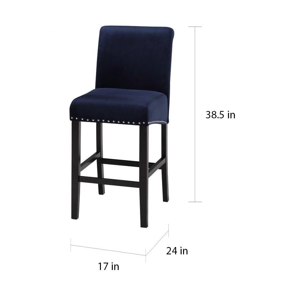 Velvet Counter Chair (Set of 2) C67999
