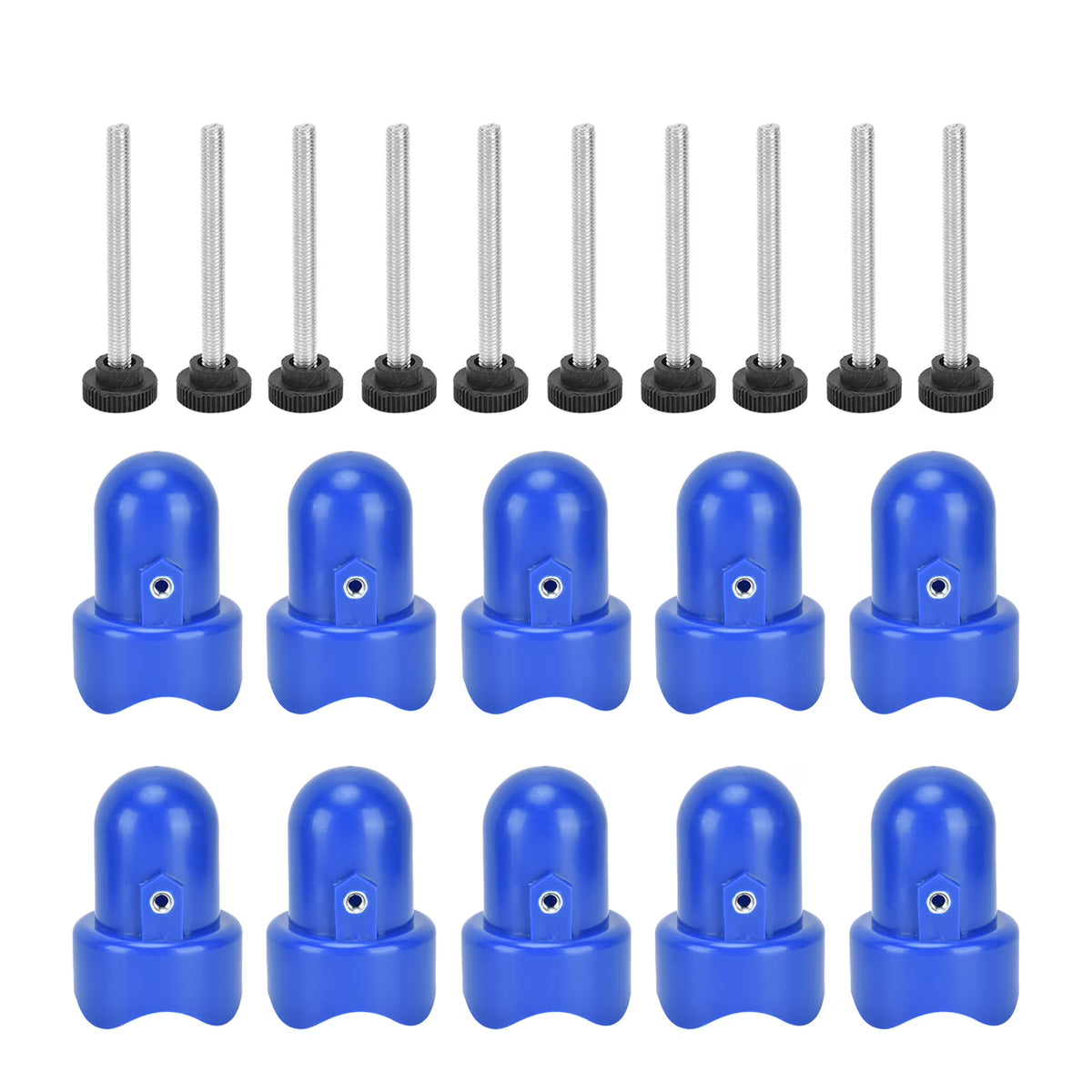 Blue Trampoline Enclosure Pole Cap with Screw W8013
