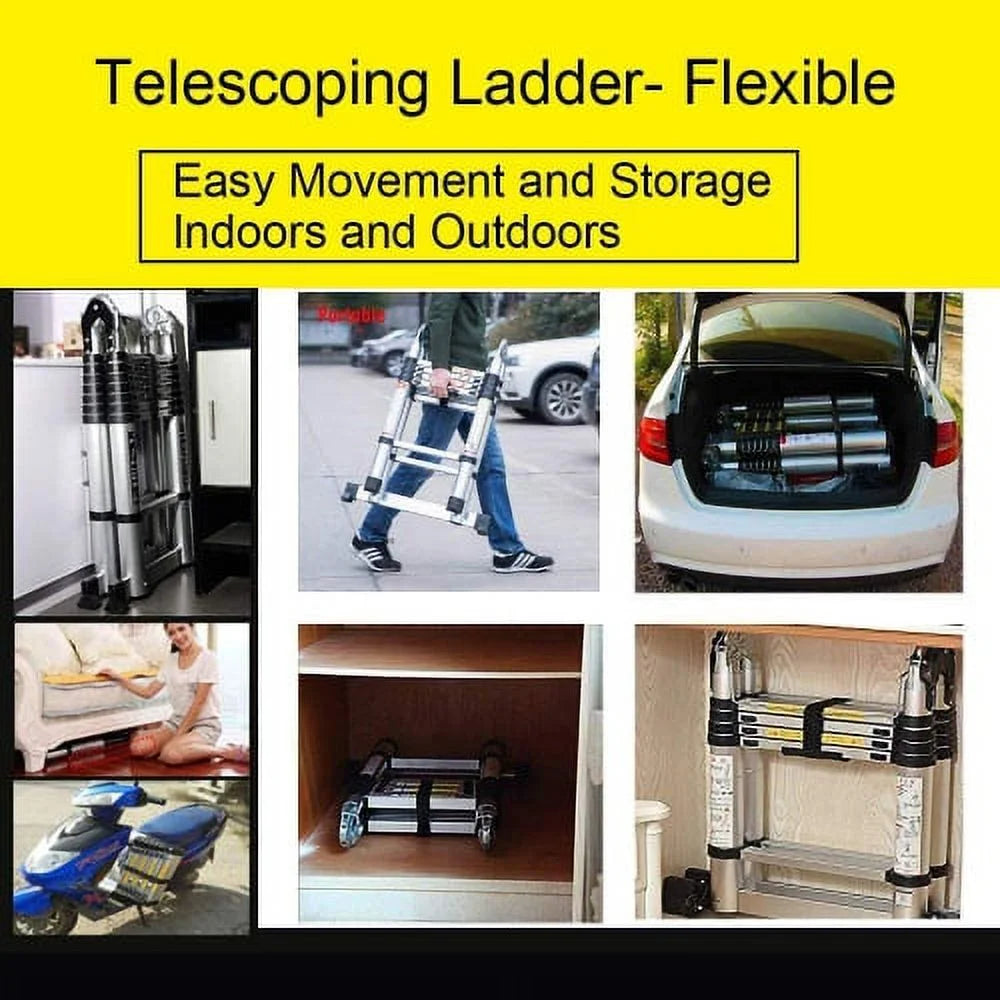 12.5FT Aluminum Telescoping Ladder K34954