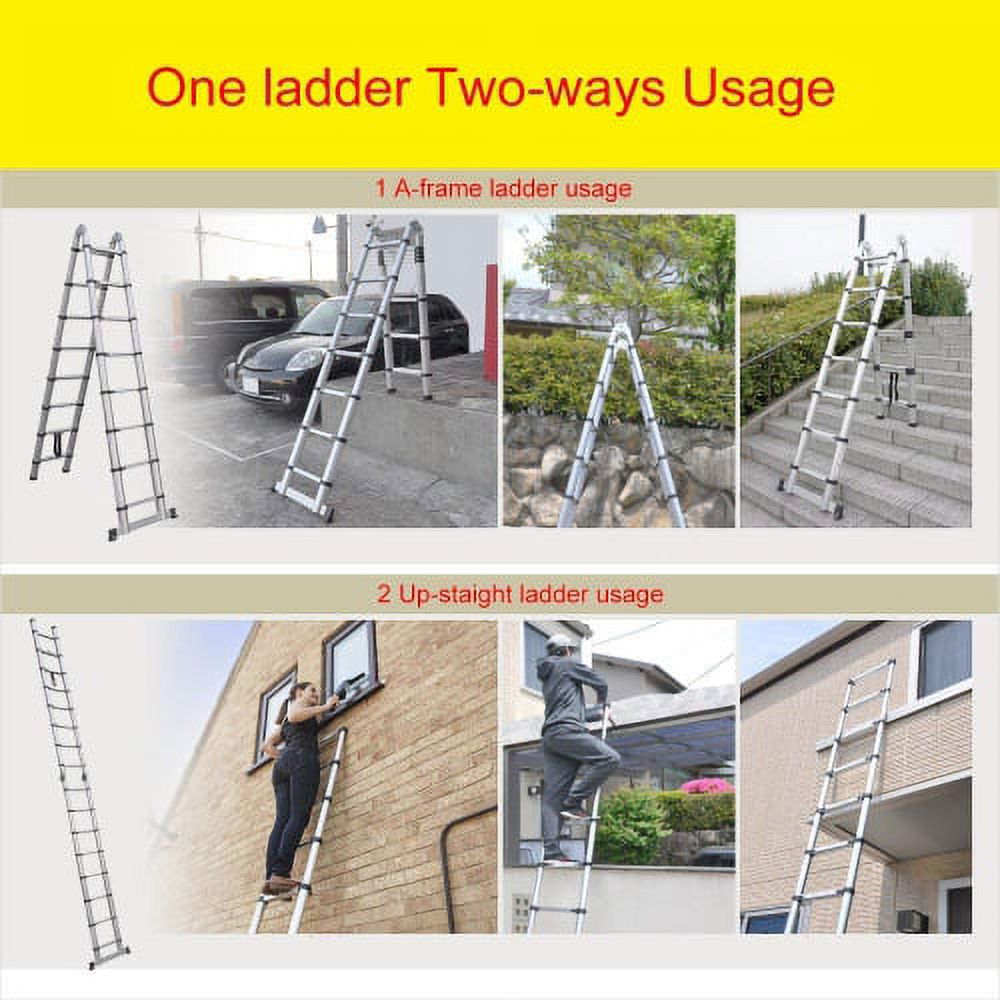 12.5FT Aluminum Telescoping Ladder K34954