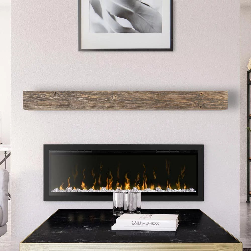60-in Farmhouse Wood Fireplace Mantel Shelf E1272