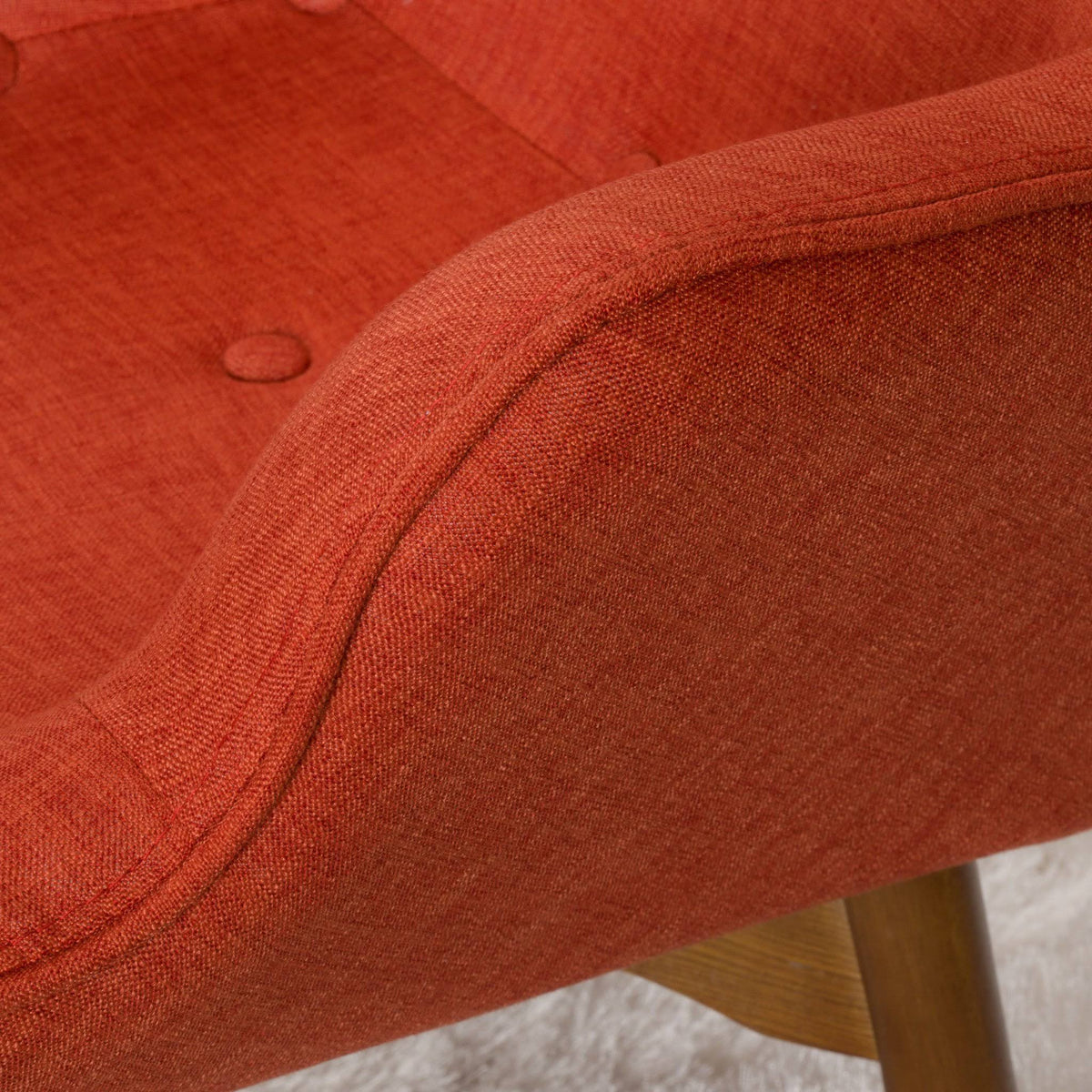 Purple Fabric Contour Chair with Footstool Set F67714