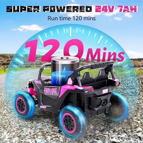 Kids Ride on Car, Electric 4WD Off-Road UTV Truck, 7Ah Battery with Remote Control, Blue G582994