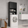 Black Chipboard Washing Machine Cabinet F6315