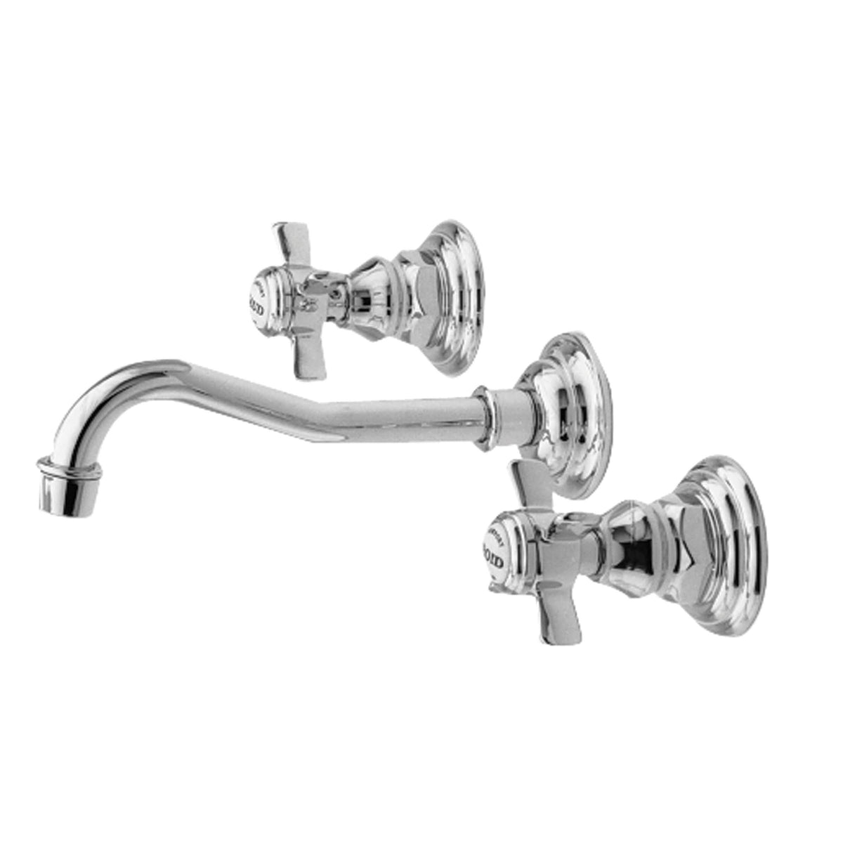 Satin Brass PVD Wall Mount Lavatory Faucet R586