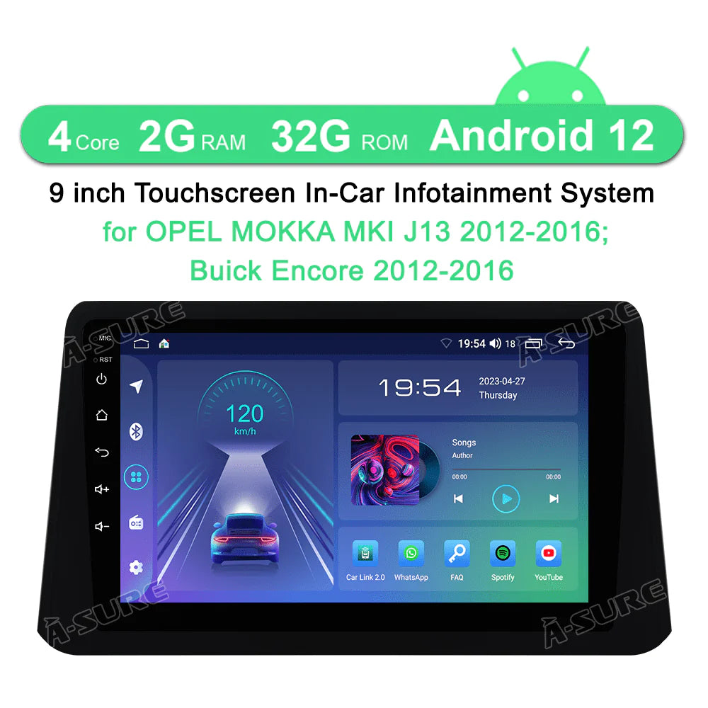 2+32GB Android 12 Car Stereo Radio with Wireless CarPlay Android Auto GPS E307144