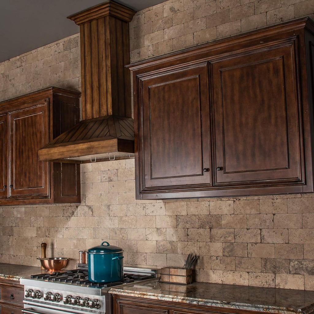 36 in. Wooden Wall Mount Range Hood with Motor F5734