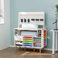 Craft Cabinet Table Organizer with Charging Station Y737245