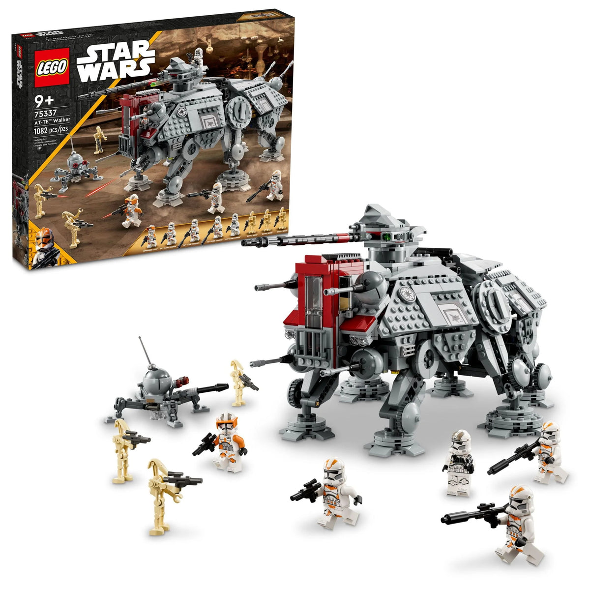 Poseable Toy with Clone Troopers & Battle Droid Figures O524