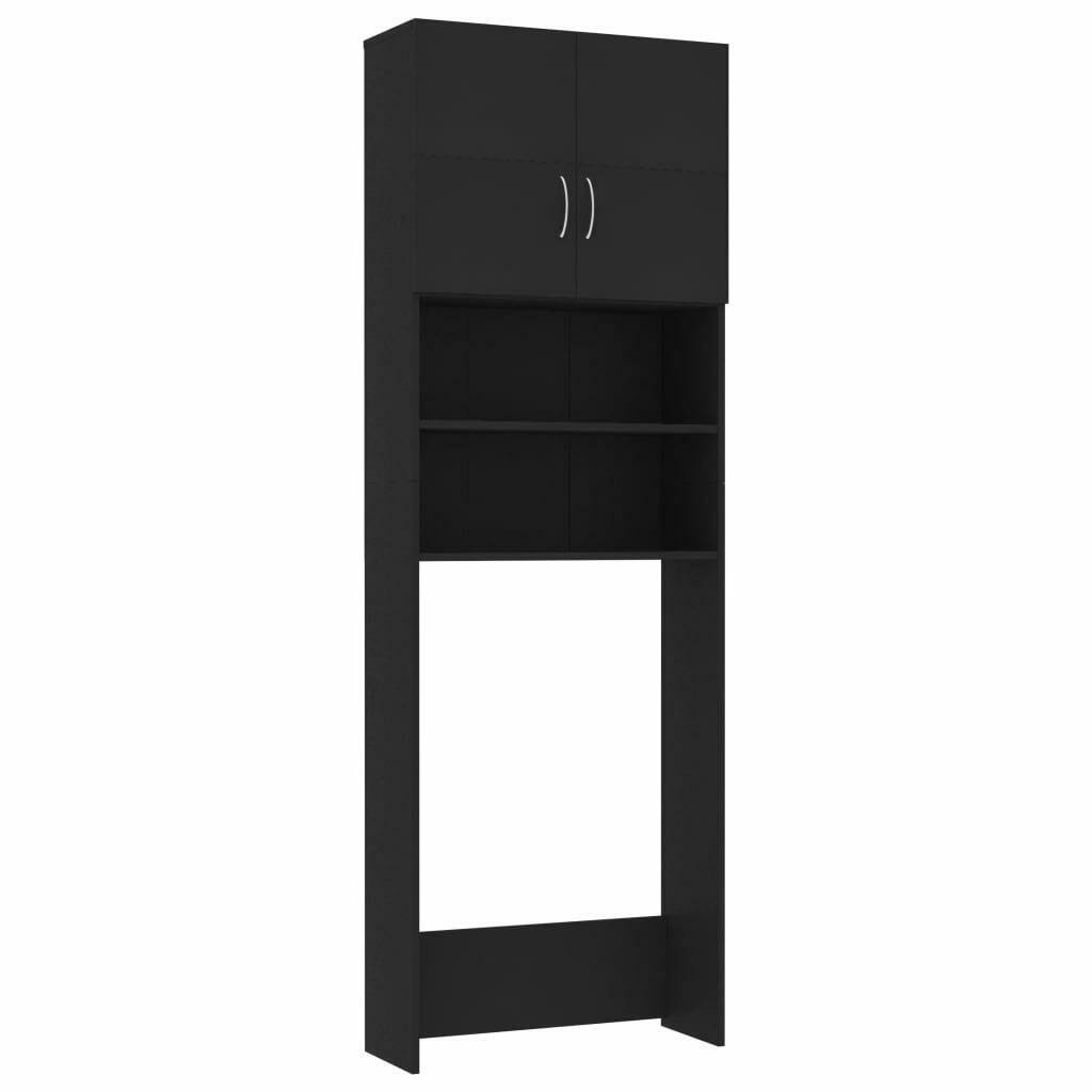 Black Chipboard Washing Machine Cabinet F6315
