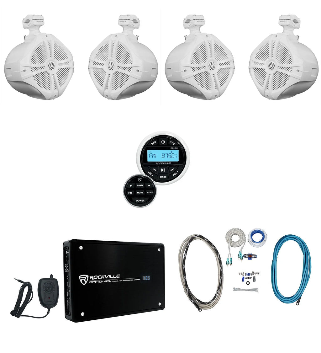 Marine Bluetooth Receiver with Remote and Amplifier S46922