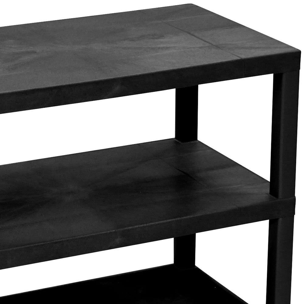 Black Cart with Shelves V93065